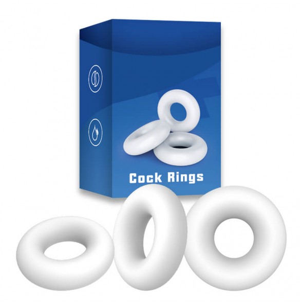 PLEASE ME Male Delay Ejaculation Cock Rings (Full Set 3 Pieces) PLEASE ME Male Delay Ejaculation Cock Rings (Full Set 3 Pieces)